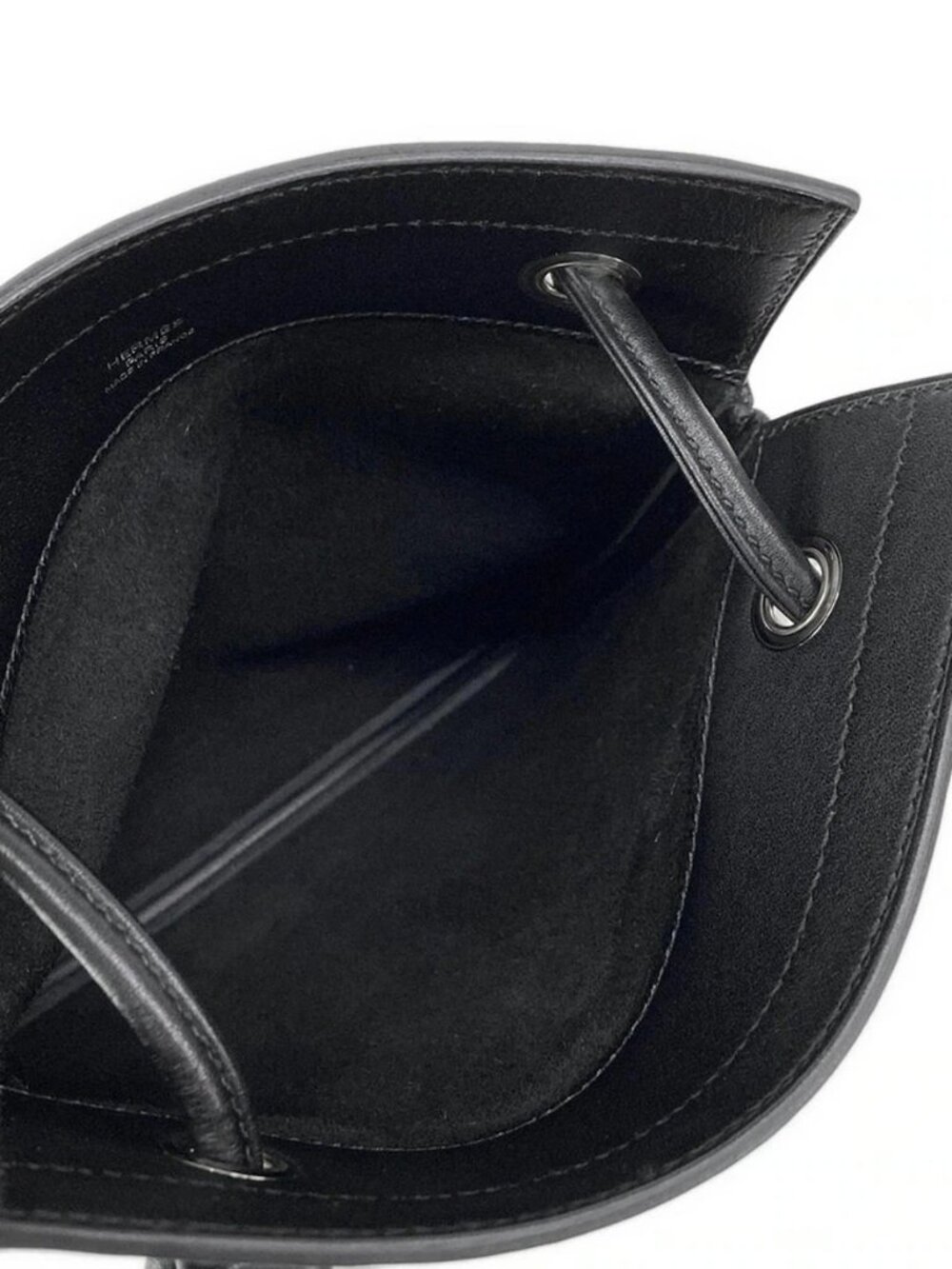 HERMES Aline Mini Black Agneau Milo Veau Swift Y Shoulder Bag - Picture 14 of 15